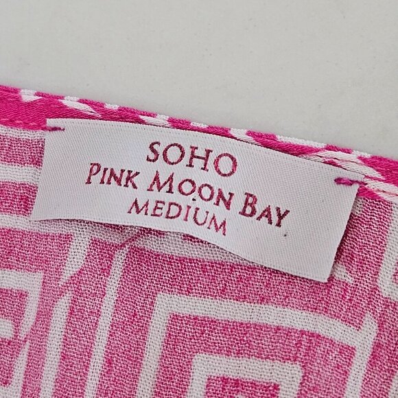 Soho Pink Moon Bay Top Medium Floral Embroidered Boho Artsy Pink Garden Girl - Picture 8 of 11